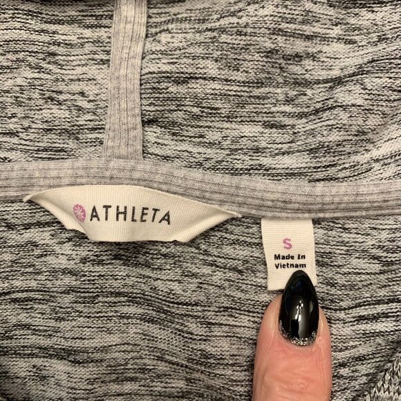 Athleta Pullover Batwing Robin Gray Size Small - Picture 5 of 10